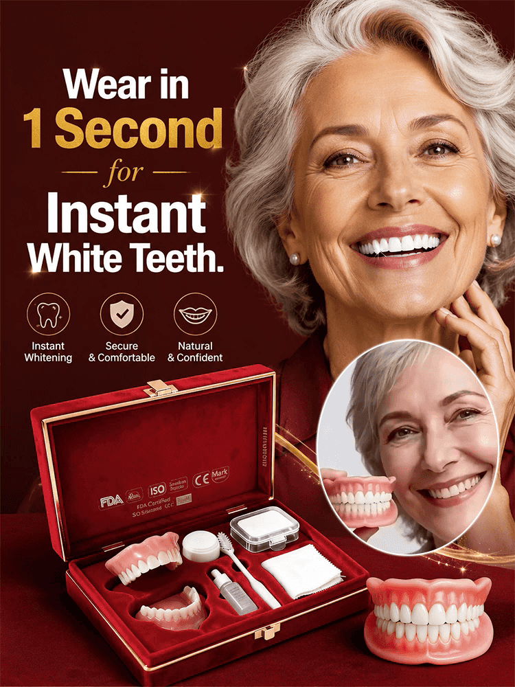 ✨ Instant Perfect Smile! Custom-Fit Cosmetic Veneers 🦷