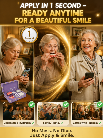 ✨ Instant Perfect Smile! Custom-Fit Cosmetic Veneers 🦷