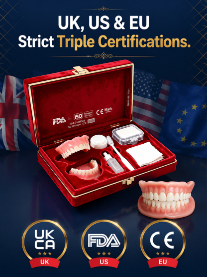 ✨ Instant Perfect Smile! Custom-Fit Cosmetic Veneers 🦷