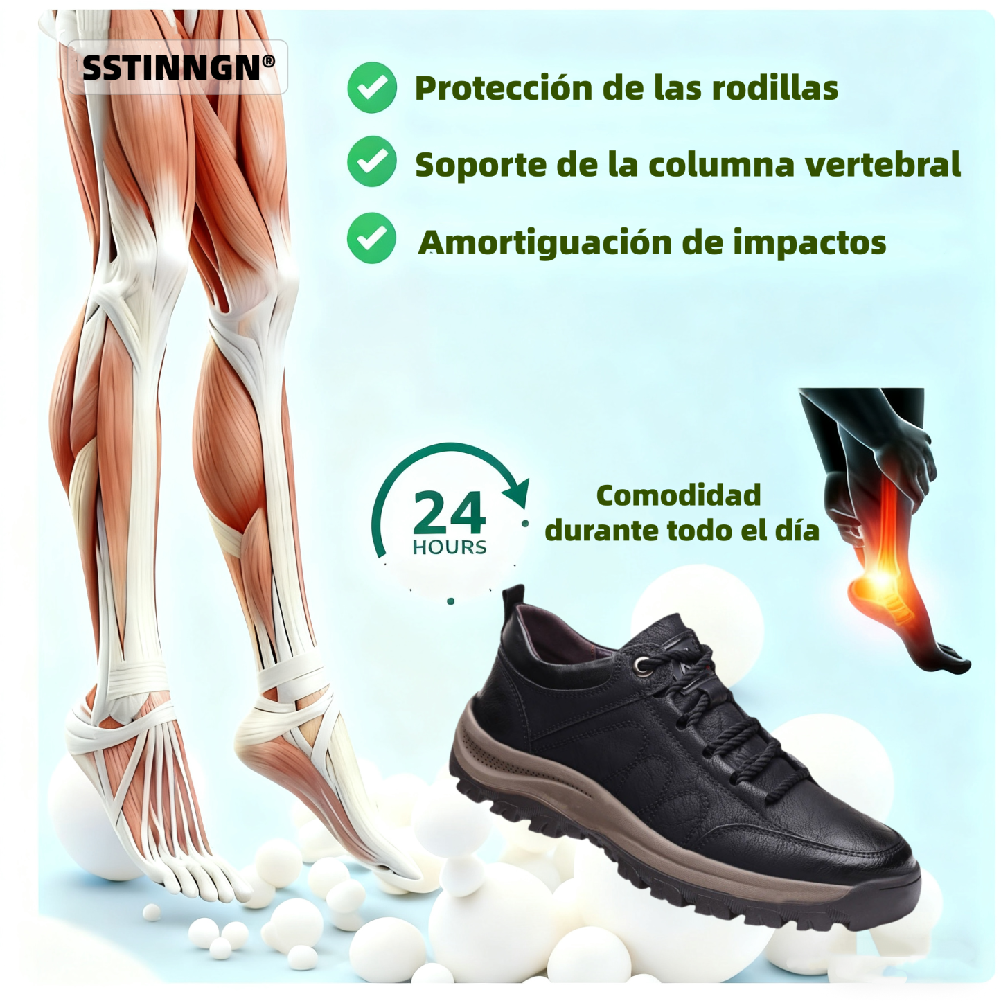(🔥60% de descuento hoy - ¡no te lo pierdas!) ⏰ SOFTENN® Piel de vaca australiana: zapatos ortopédicos suaves y cómodos ✅ (alivia el dolor de pies)