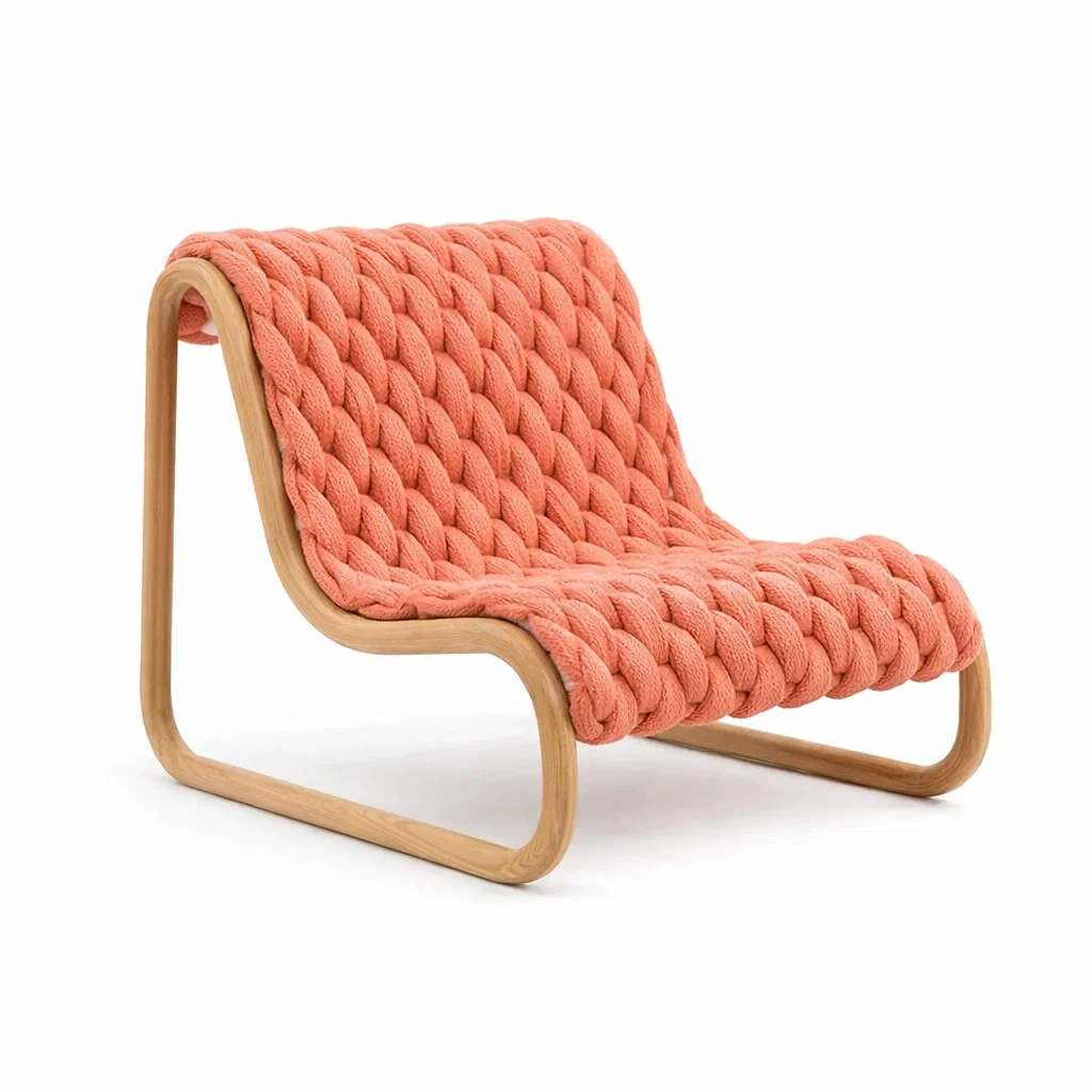 Sillon exterior lounge con tejido grueso-homewarda