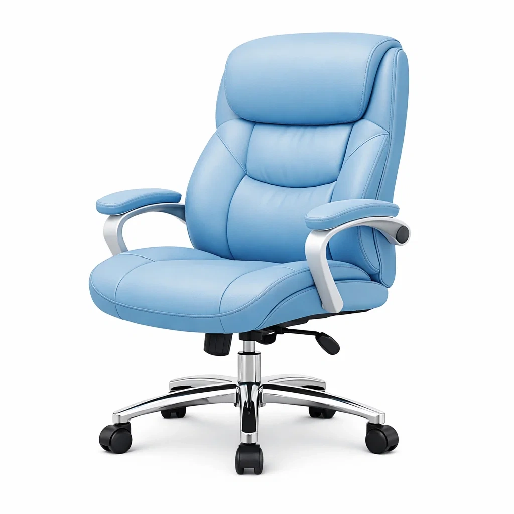 Sillon giratorio ejecutivo azul-modurni