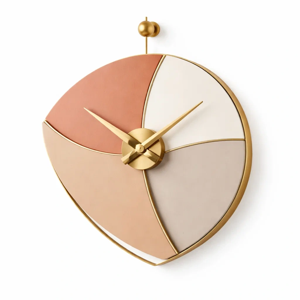 Reloj de Pared Moderno Geometrico Metalico-urbanburl