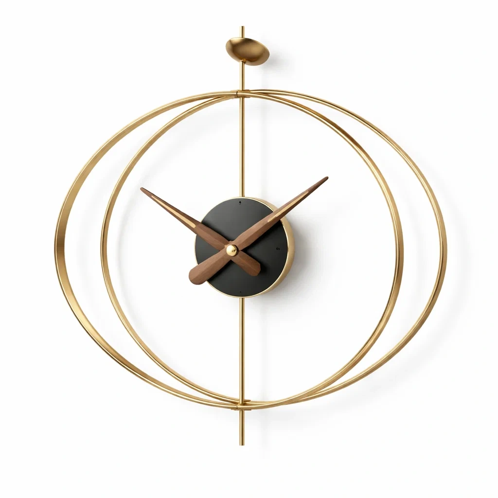 Reloj de Pared Minimalista Estructura Circular-urbanburl