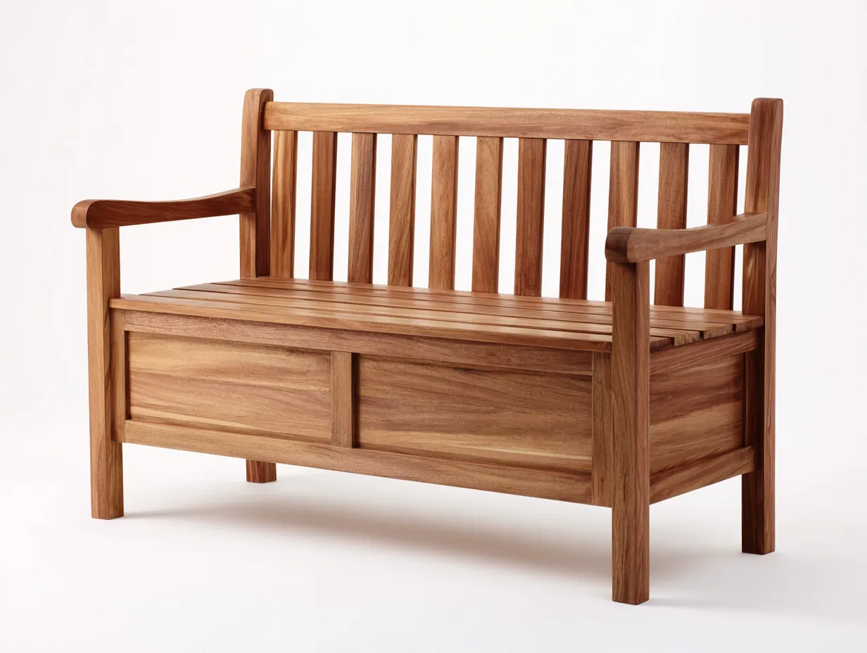 Panca da giardino - Legno massello - 135x60x90 cm - Legno naturale - Stile classico pratico-Nookyard