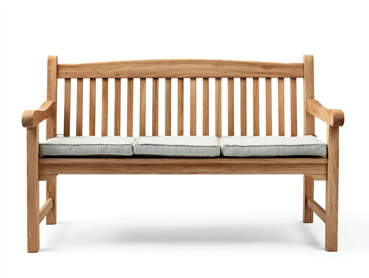 Panca da giardino - Legno massello - 140x55x92 cm - Legno naturale - Stile classico elegante-Nookyard