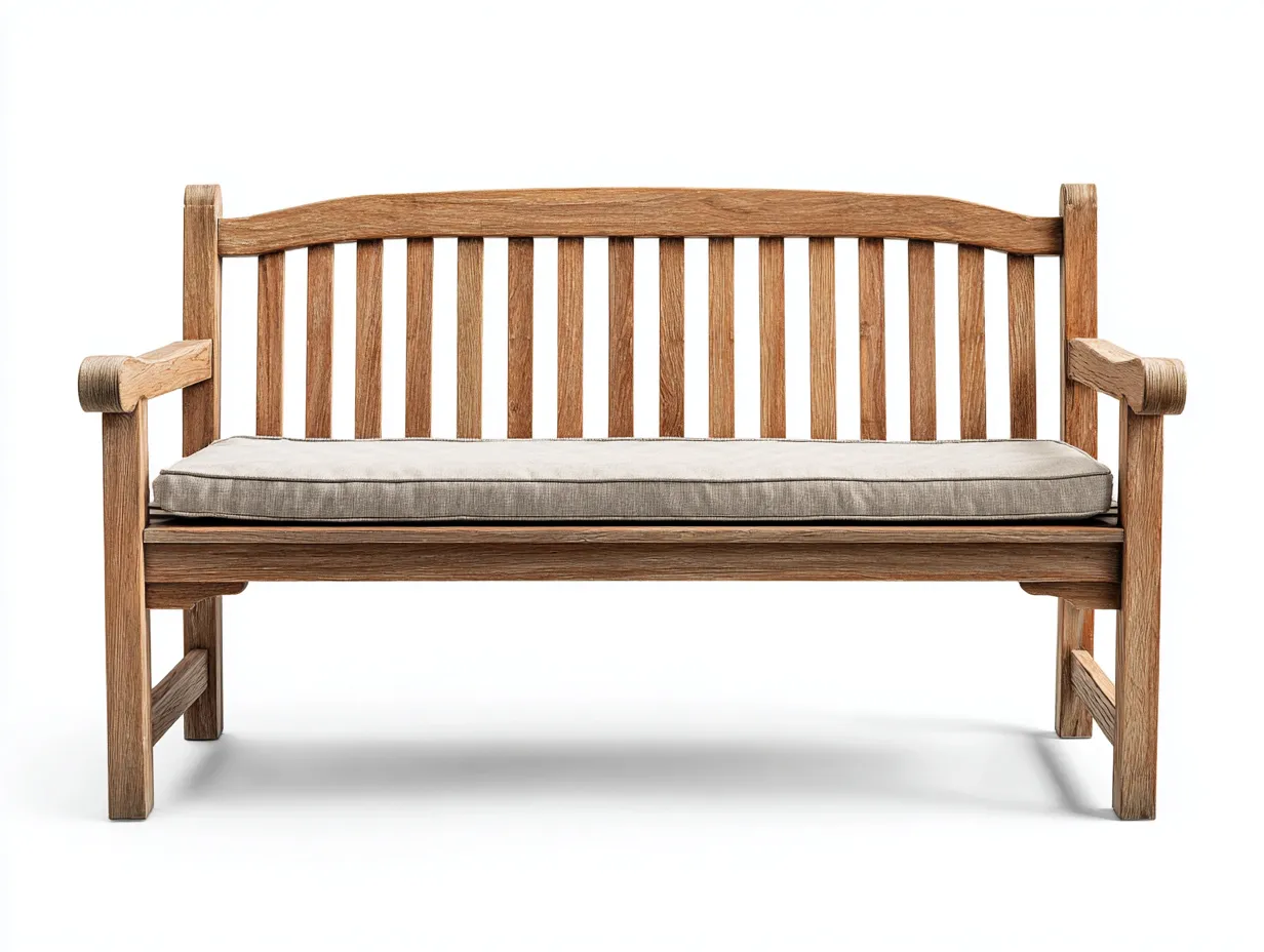 Panca da giardino - Legno massello - 145x56x93 cm - Legno naturale - Stile classico raffinato-Nookyard