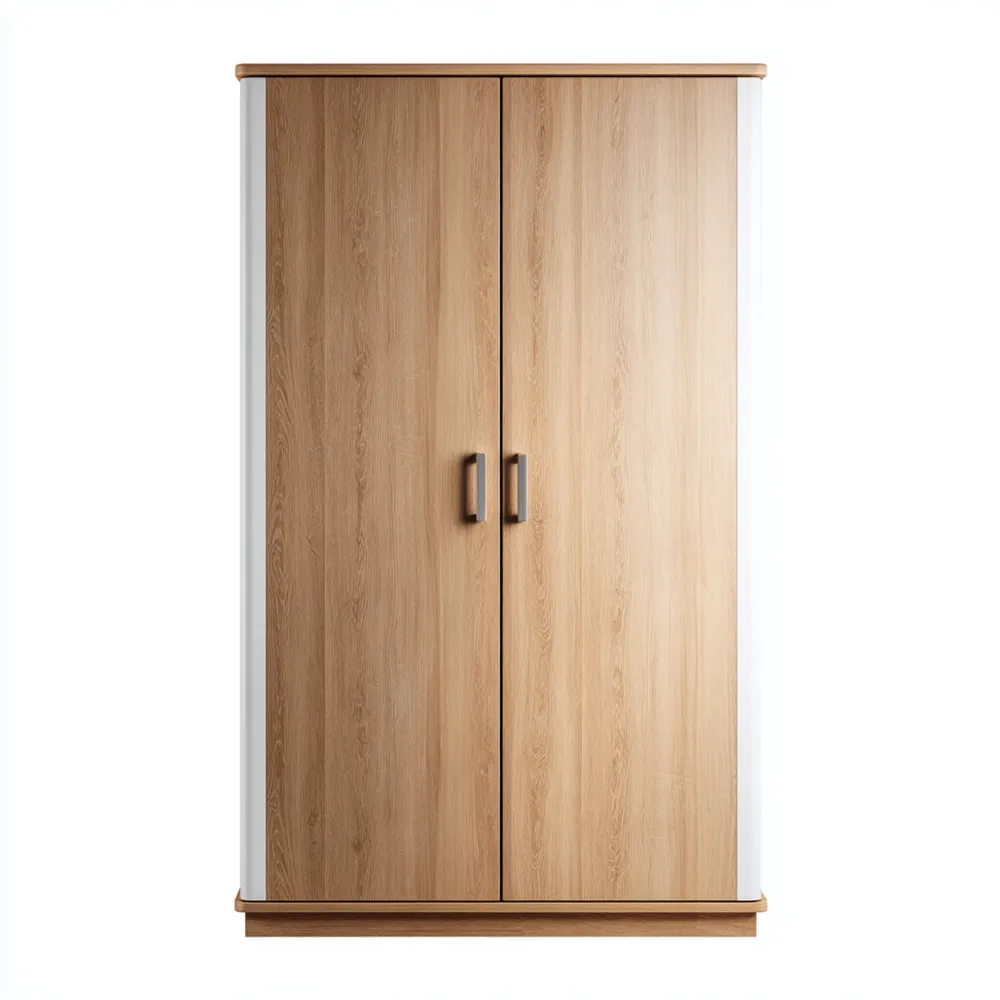 Kleiderschrank in Holzoptik 180x60x200 cm – Hellbraun