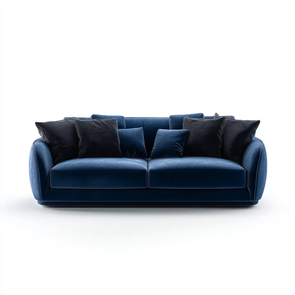 2-Sitzer-Sofa Samtpolsterung 180x90x85 cm - Blau - Moderner Stil