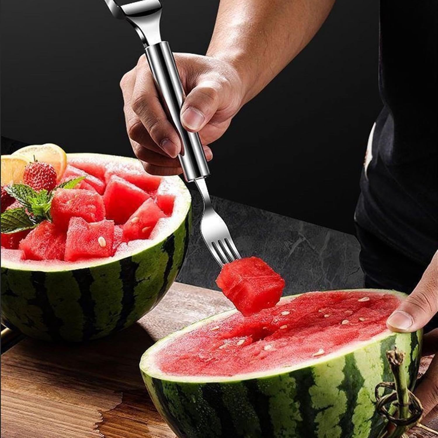 🍉Upgraded Watermelon Fork Slicer Cutter Tool