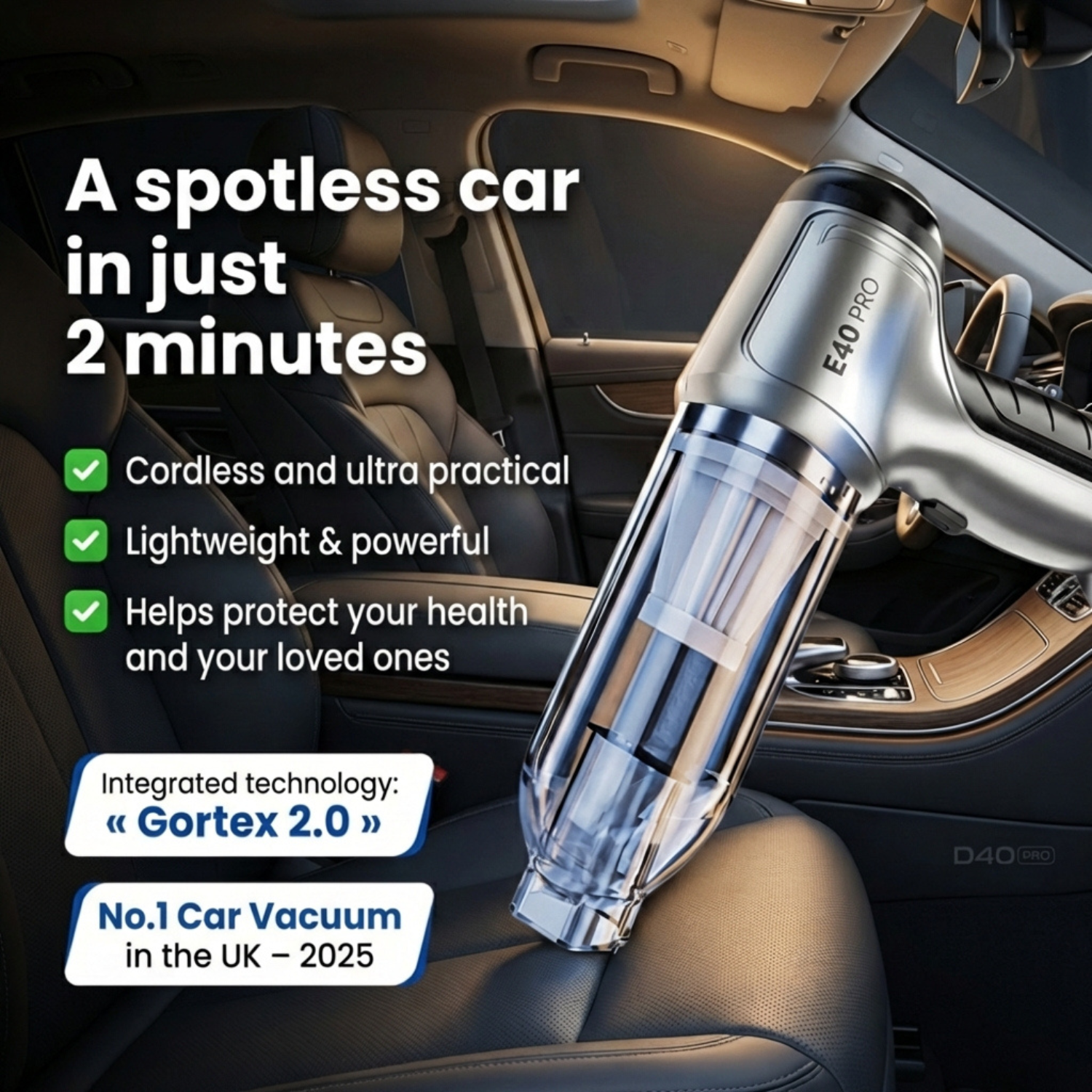 Mini Handheld Cordless Car Vacuum Clean