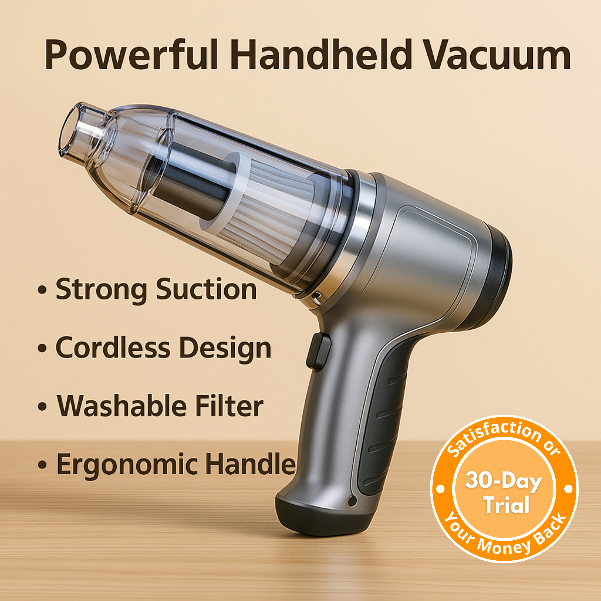Mini Handheld Cordless Car Vacuum Clean