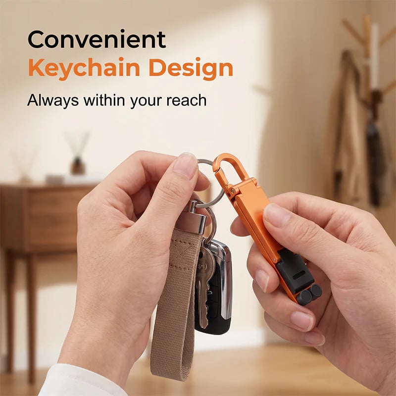 Mini Aluminum Phone Stand Keychain Foldable Desktop Holder