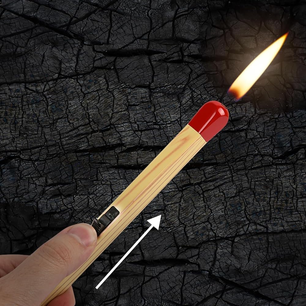Wooden Match Design Pocket Lighter