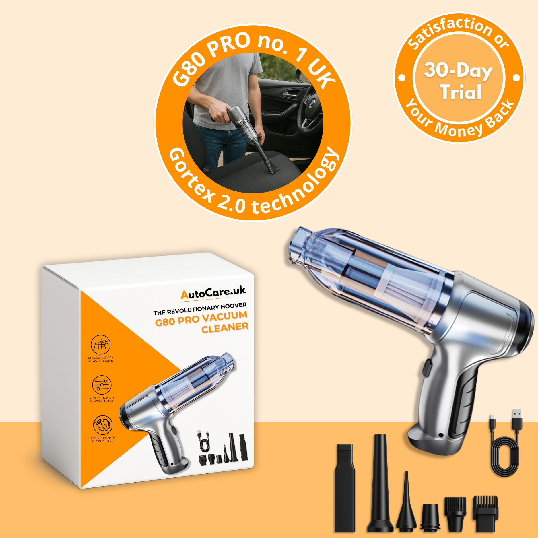 Mini Handheld Cordless Car Vacuum Clean