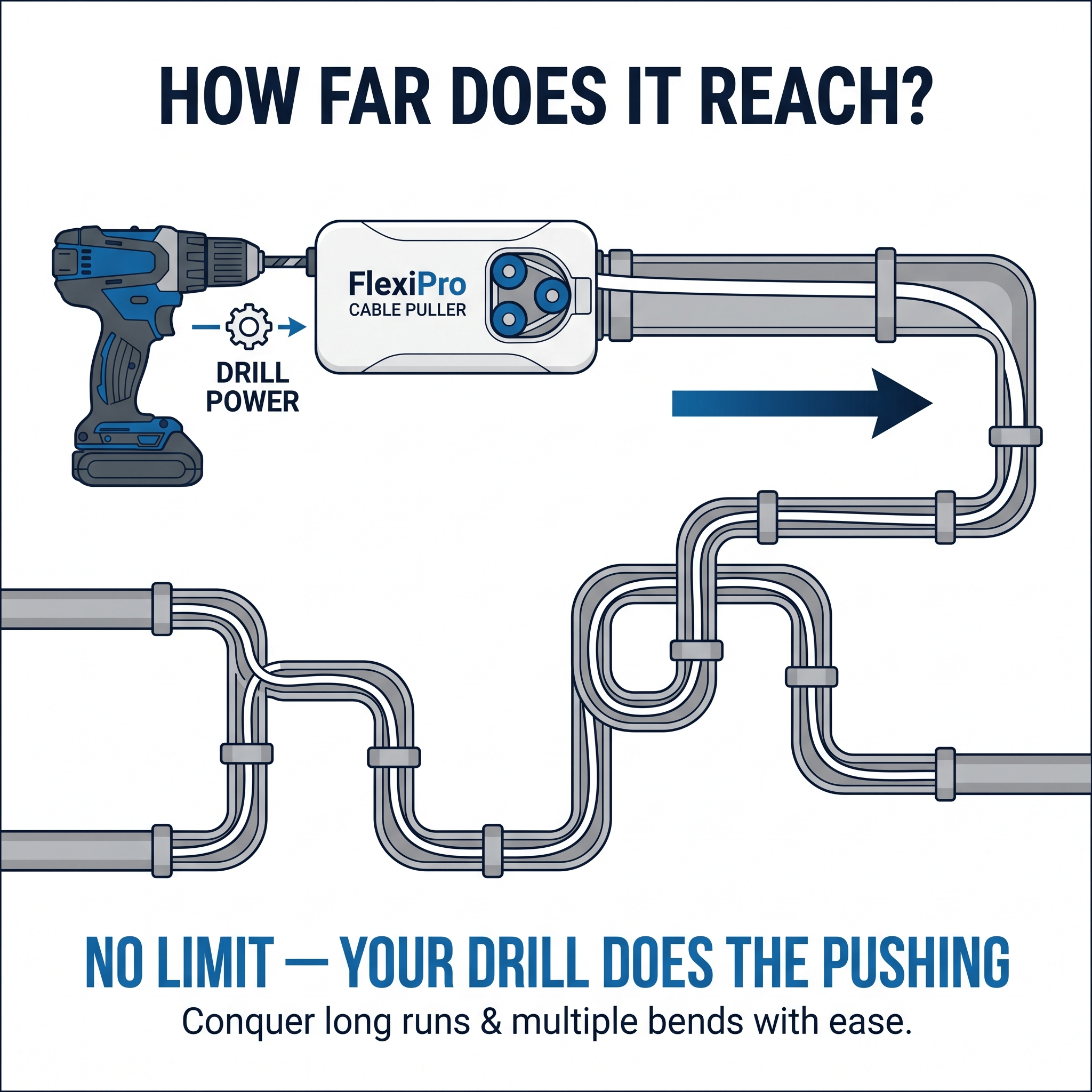 Labor Saving Electrical Wire Pull Tool