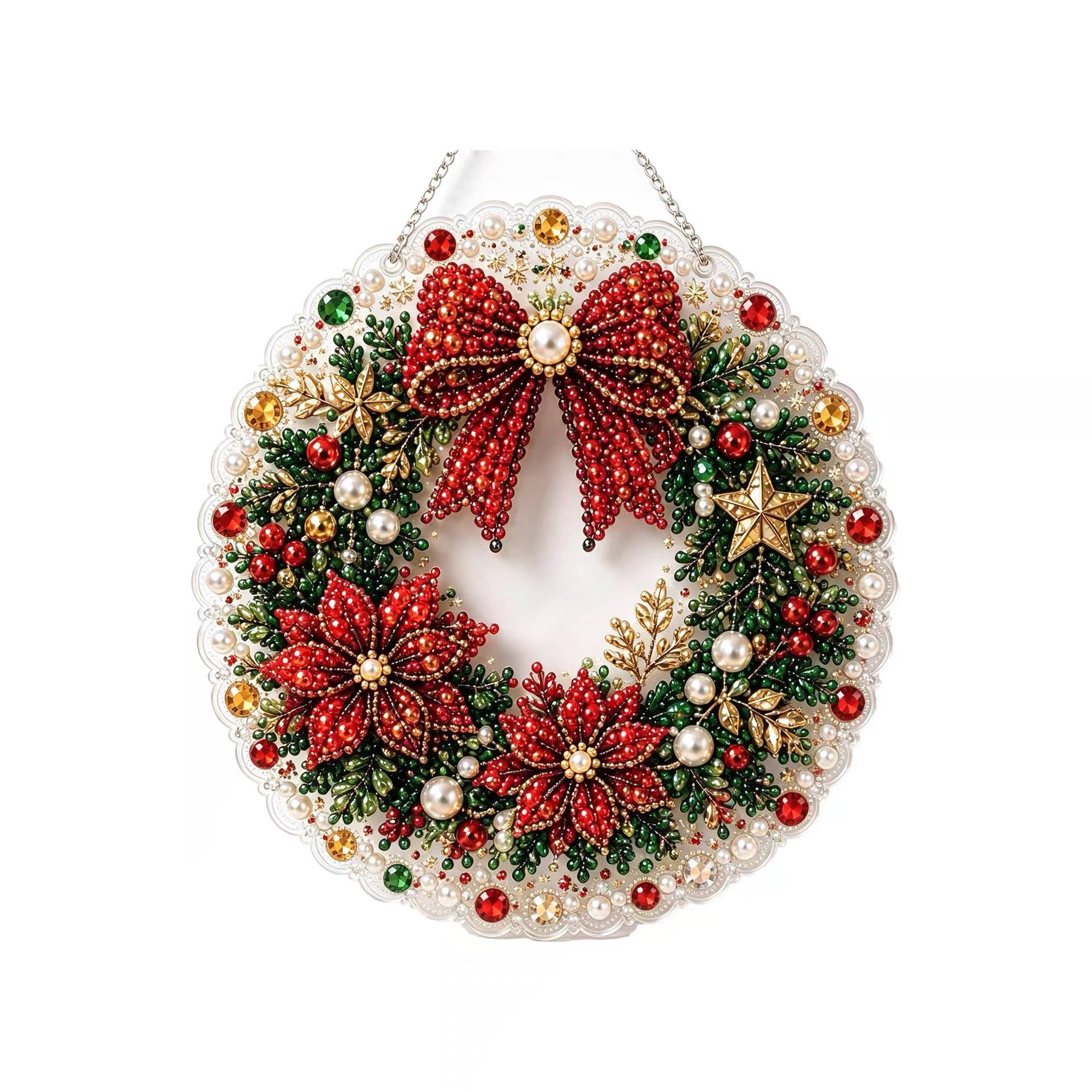 ✨ DIY-Weihnachtsschmuckkollektion aus Perlen und Edelsteinen