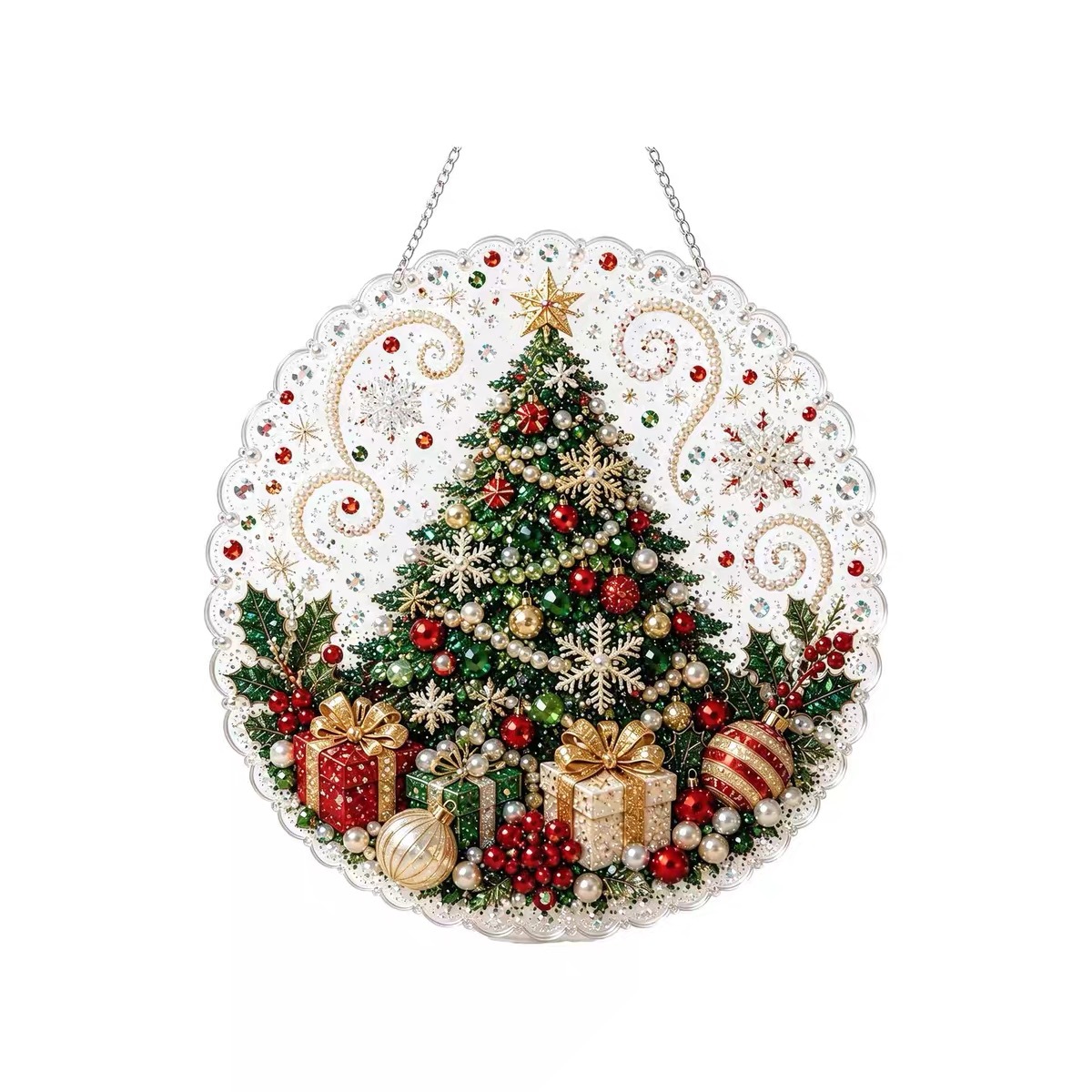 ✨ DIY-Weihnachtsschmuckkollektion aus Perlen und Edelsteinen