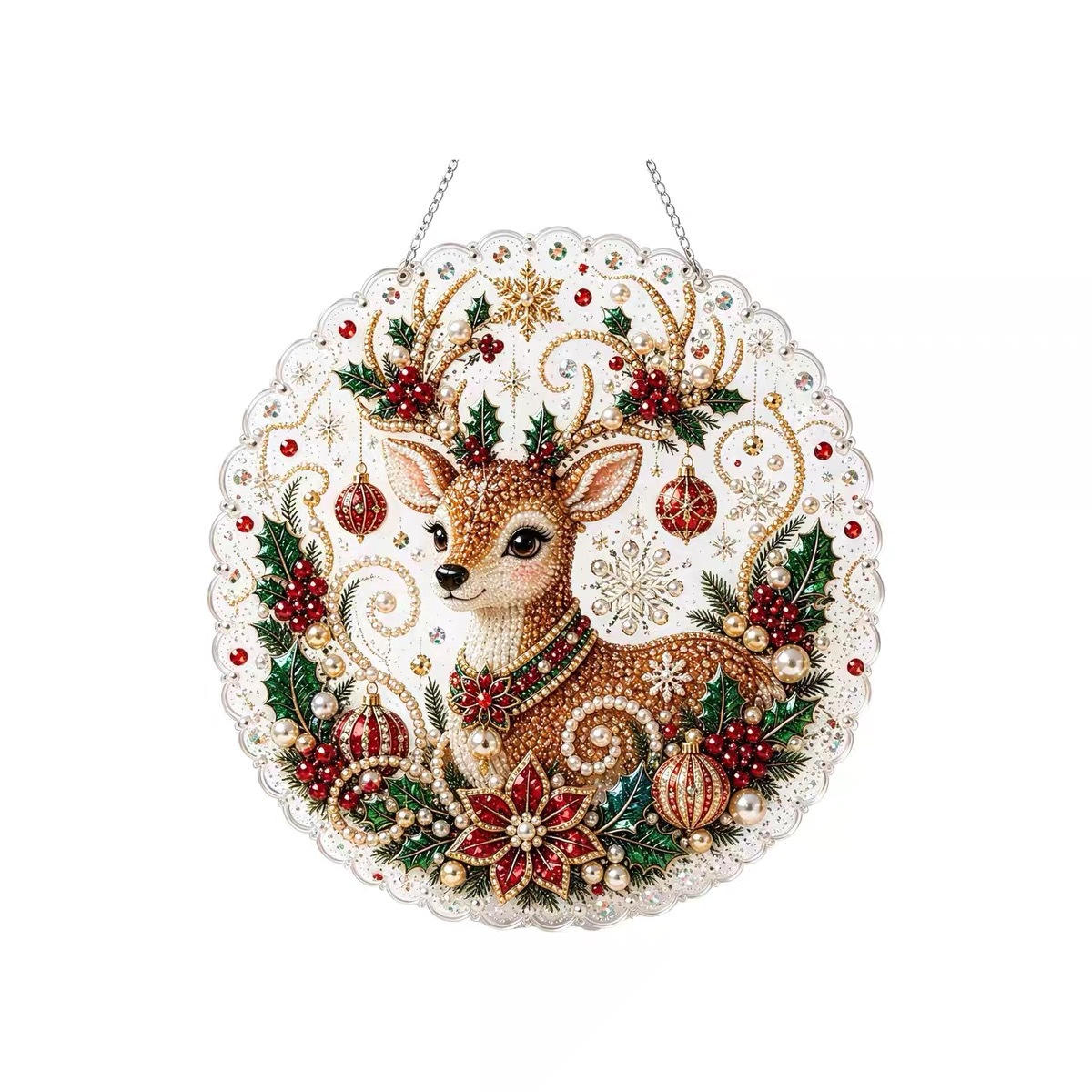 ✨ DIY-Weihnachtsschmuckkollektion aus Perlen und Edelsteinen