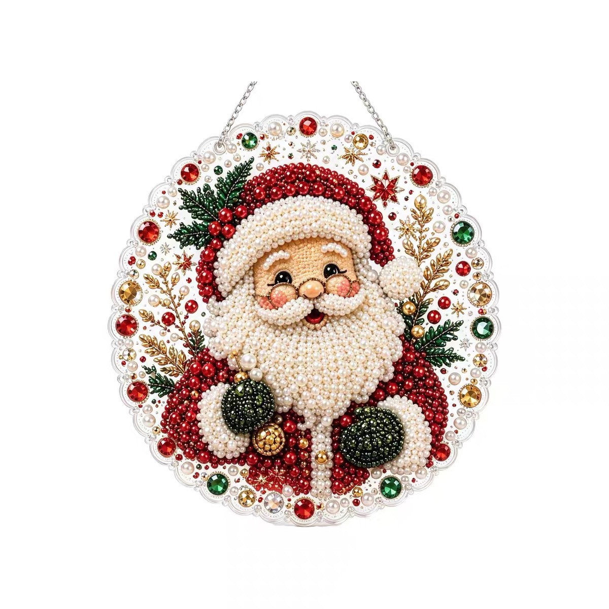 ✨ DIY-Weihnachtsschmuckkollektion aus Perlen und Edelsteinen