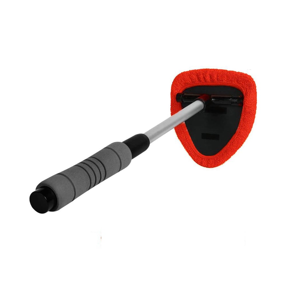 💥 💥 🔥 Windshield Cleaning Tool, Microfiber Car Window Cleaner with 4 Reusable and Washable Microfiber Pads and A brush and a spray bottle are included.