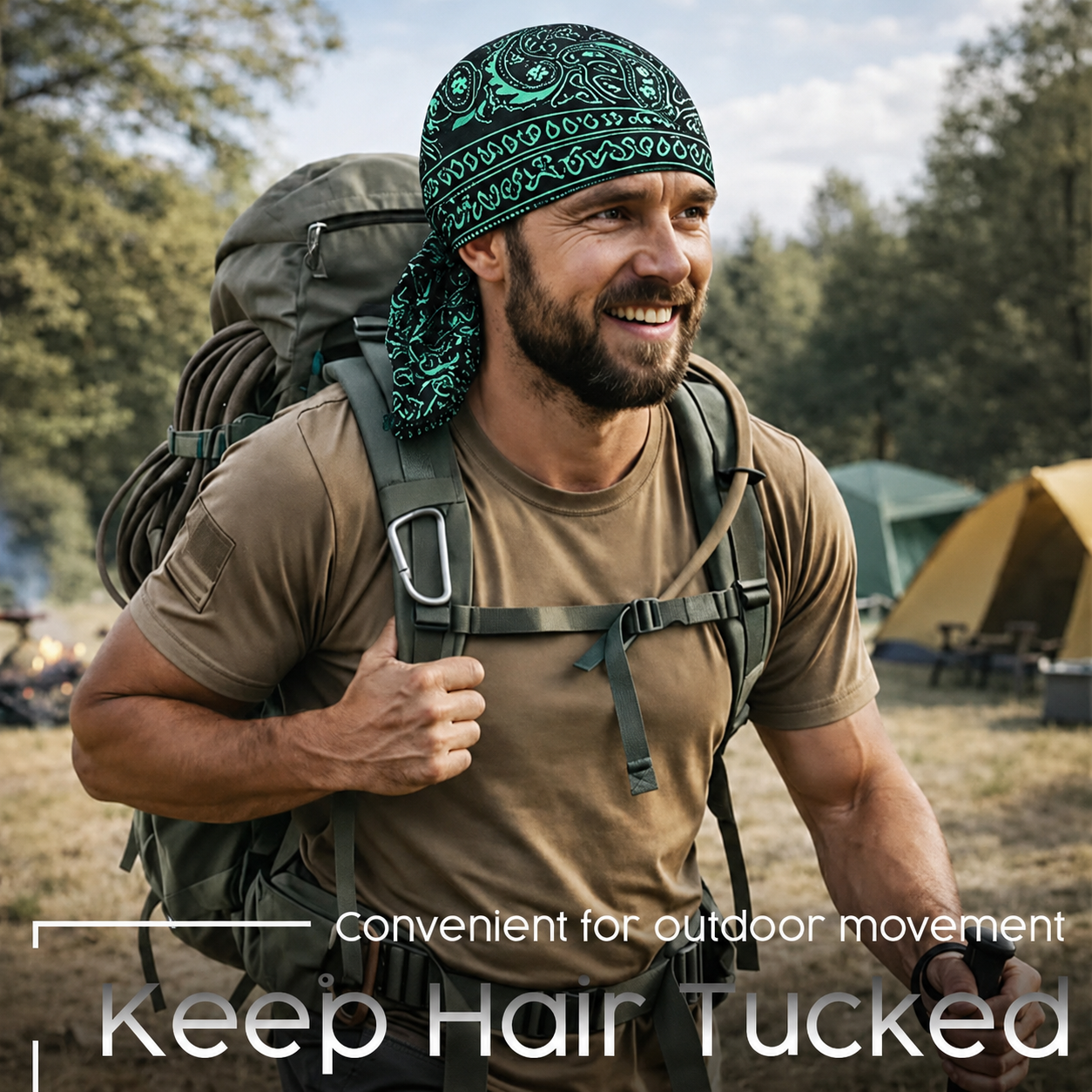 Outdoor Paisley Cooling Headscarf Cap