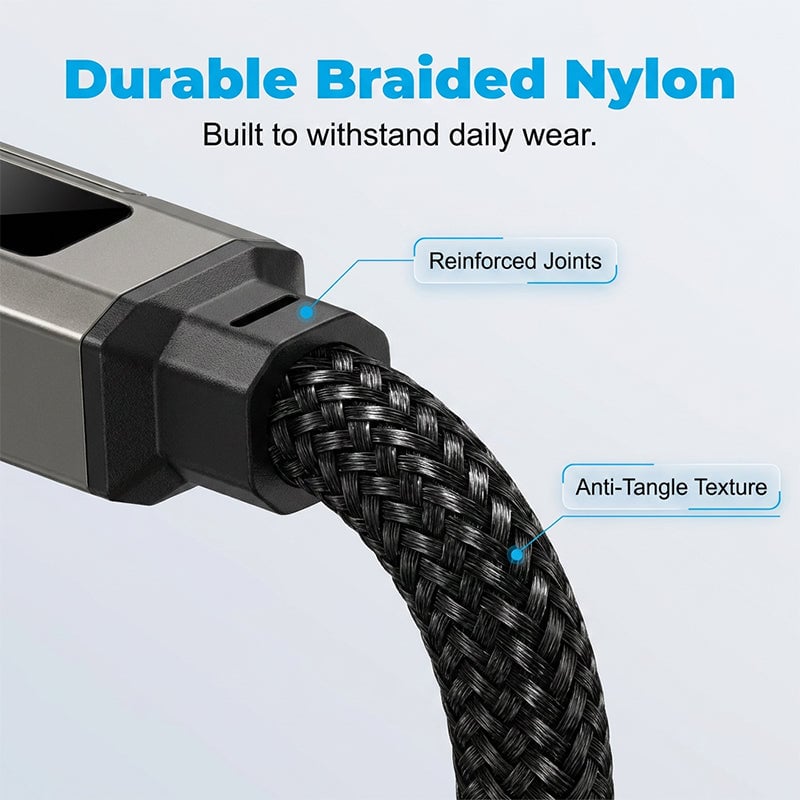 ⏰️Limited Time Flash Sale 🔥4-in-1 Digital Display Keychain Charging Cable