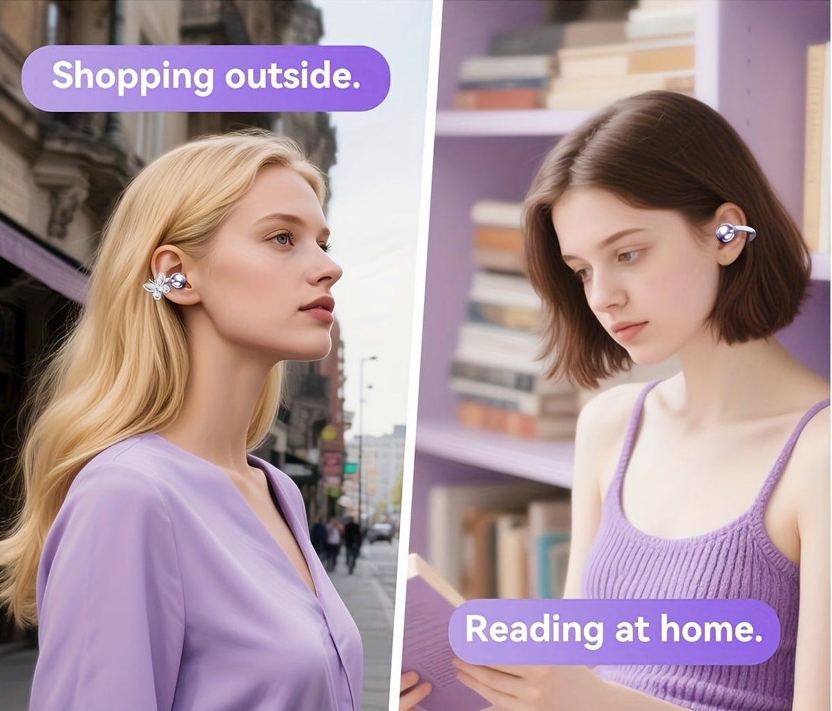 🦋Open-Ear Clip-On Earbuds with Butterfly Charm