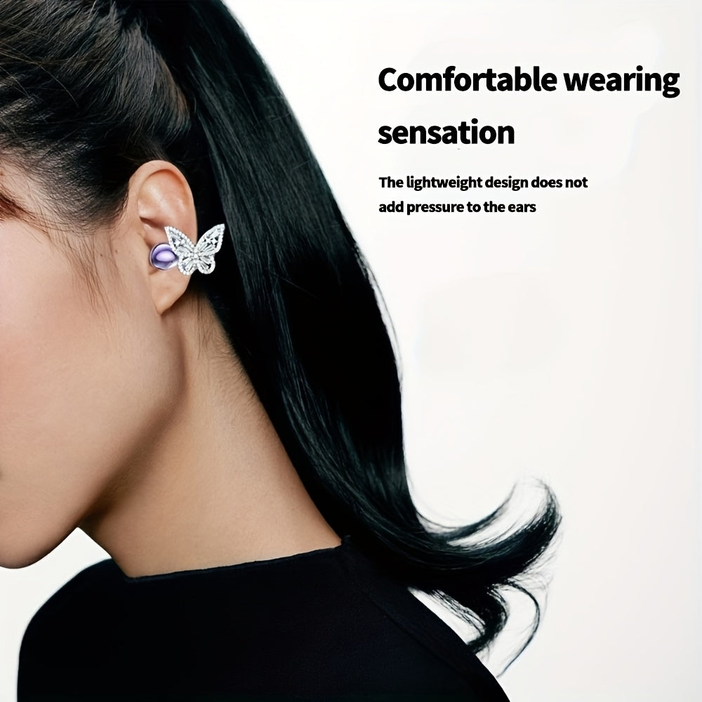 🦋Open-Ear Clip-On Earbuds with Butterfly Charm