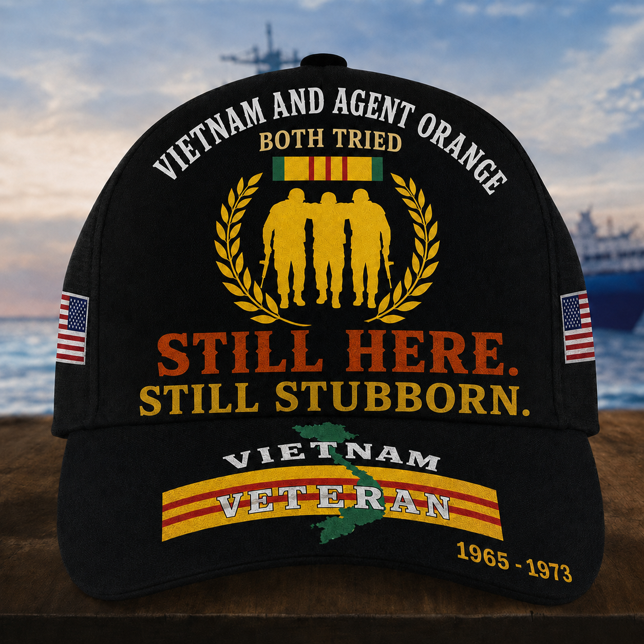 Still Here Still Stubborn Vintage Baseball Cap