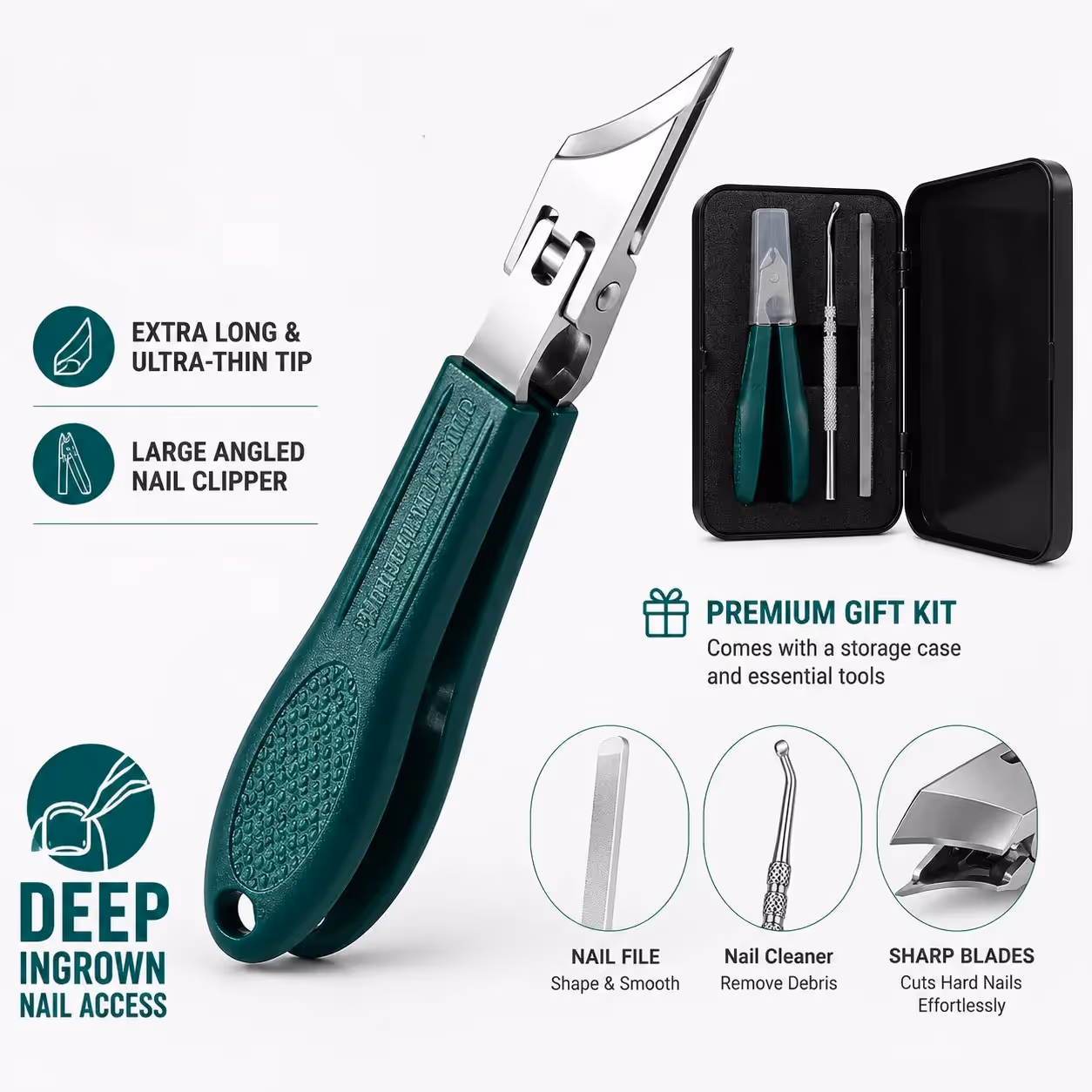 ✂️✨ Eagle Beak Wide Jaw Nail Clippers Set