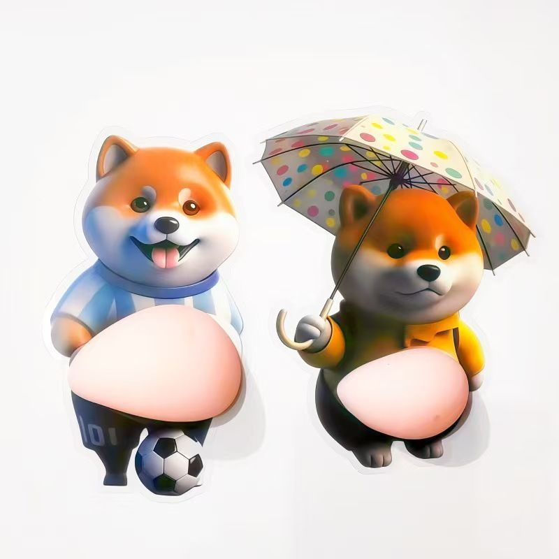 🔥🔥📢📢50% OFF!!Chubby Shiba Inu Anti-Collision Sticker🐾