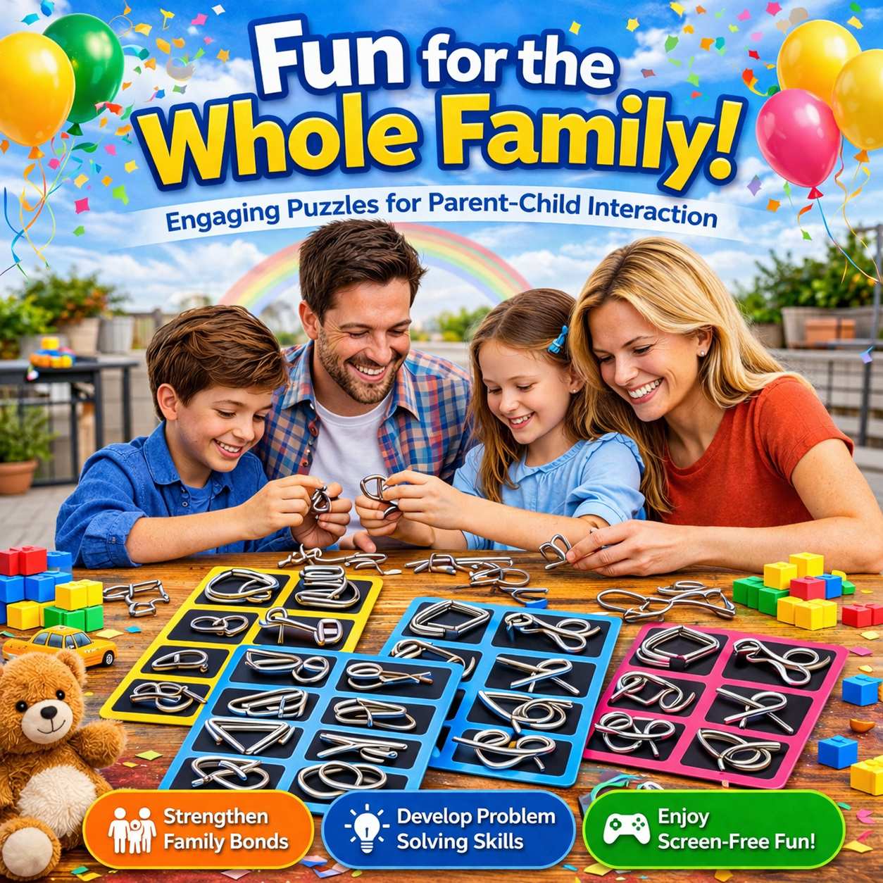 The Best Gift  Metal Montessori Puzzle Solving