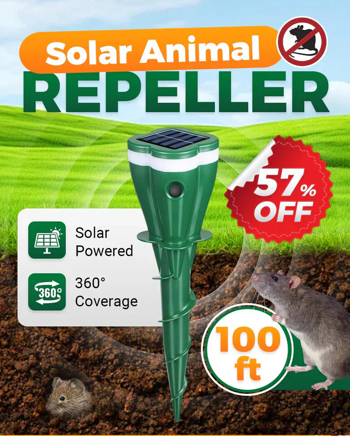 Hot Sale 50% OFF-Solar Powered Waterproof Animal Repellent