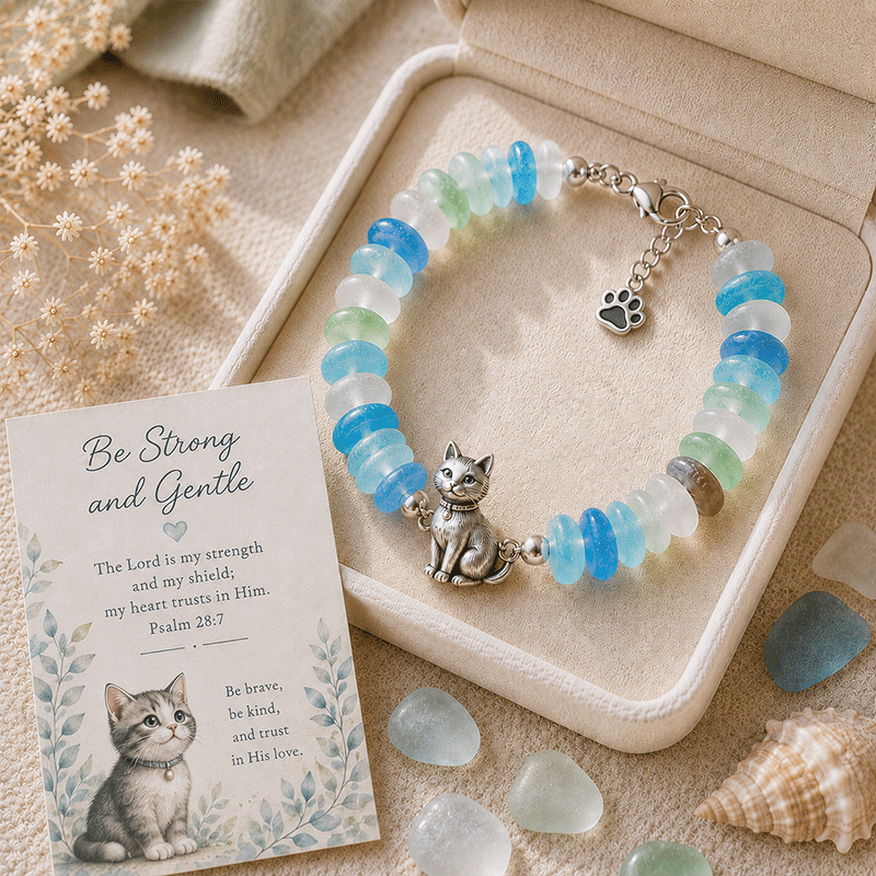 🔥50% Off Last Day - Sea Glass Blessing Bracelet