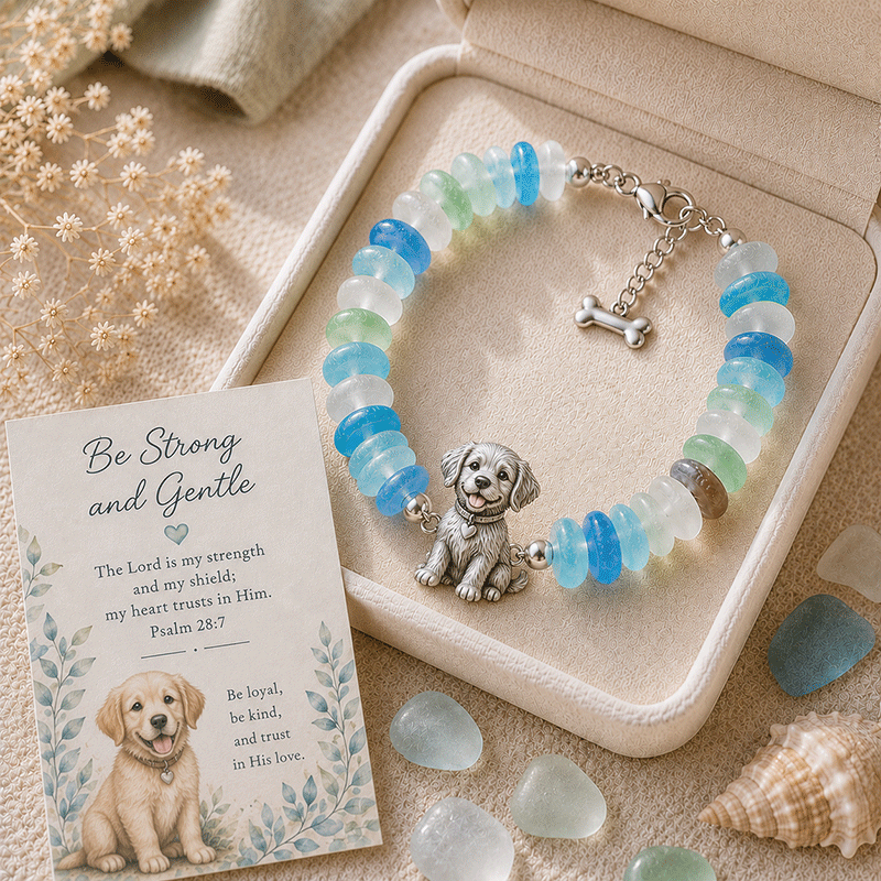 🔥50% Off Last Day - Sea Glass Blessing Bracelet
