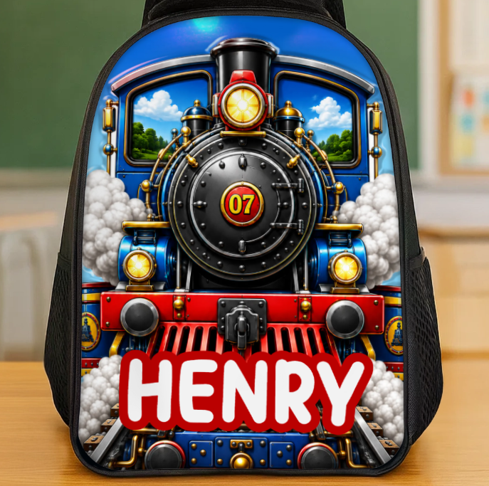 Custom Kids Front Printed Backpack - Personalized Back To School Gifts For Kids - Ready To Roll