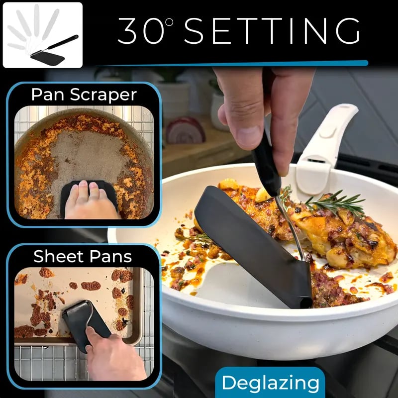 Adjustable Angle Spatula Set – Kitchen Essential