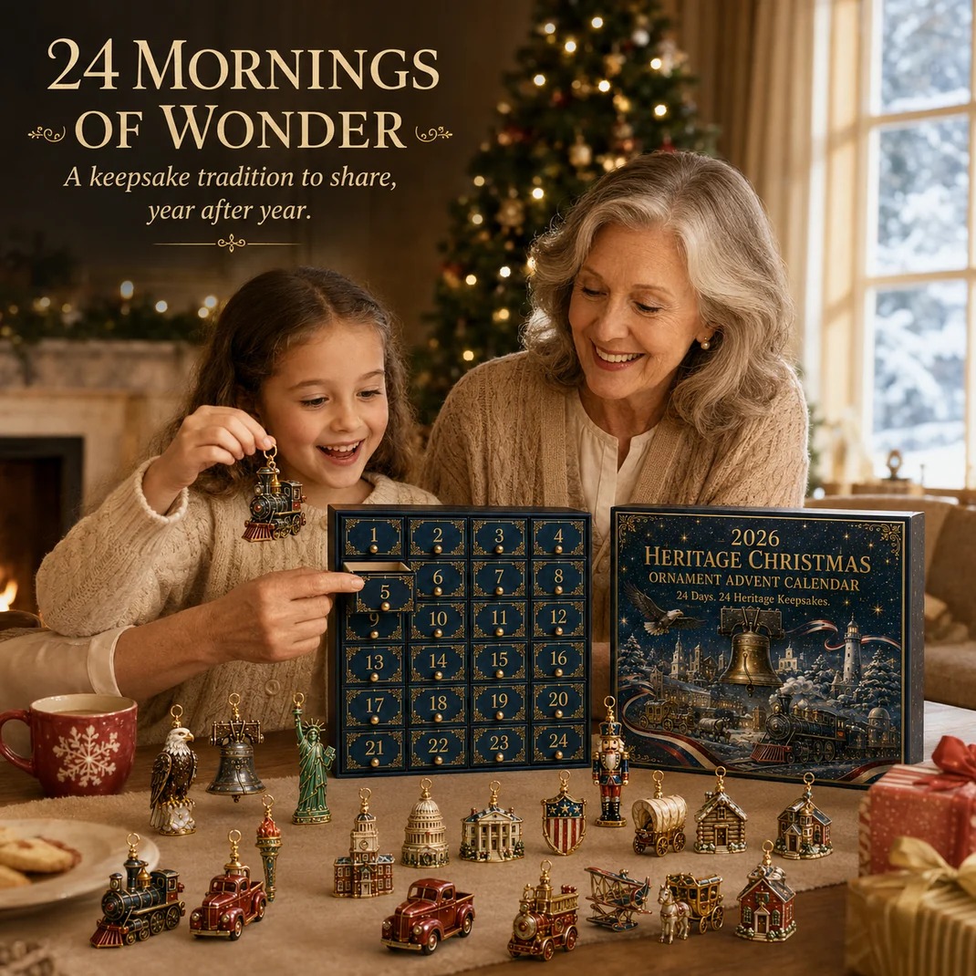 🔥Last 30pcs✨⏰ Limited anniversary edition✨50% OFF!🔥America Heritage Christmas Advent Calendar