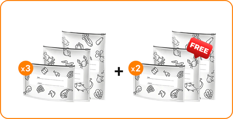 Buy 2 Get 1 Free-Reusable Aluminum Foil Sealable Storage Bags