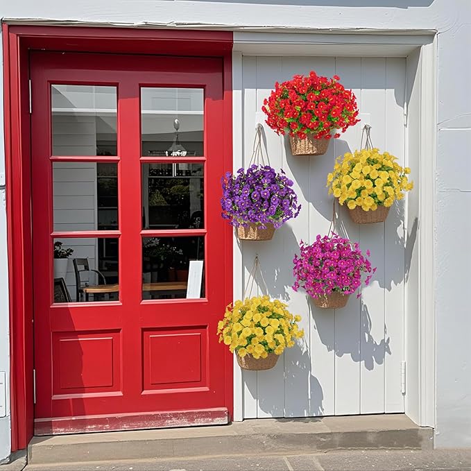  Spring Summer Home Decoration -  Fake Silk Colorful Morning Glory