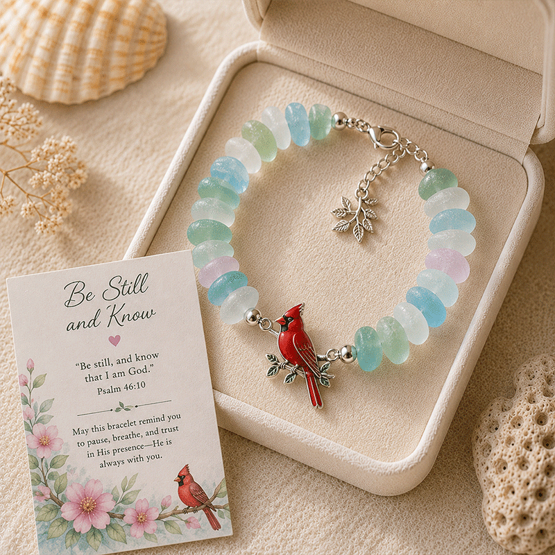 🔥50% Off Last Day - Sea Glass Blessing Bracelet