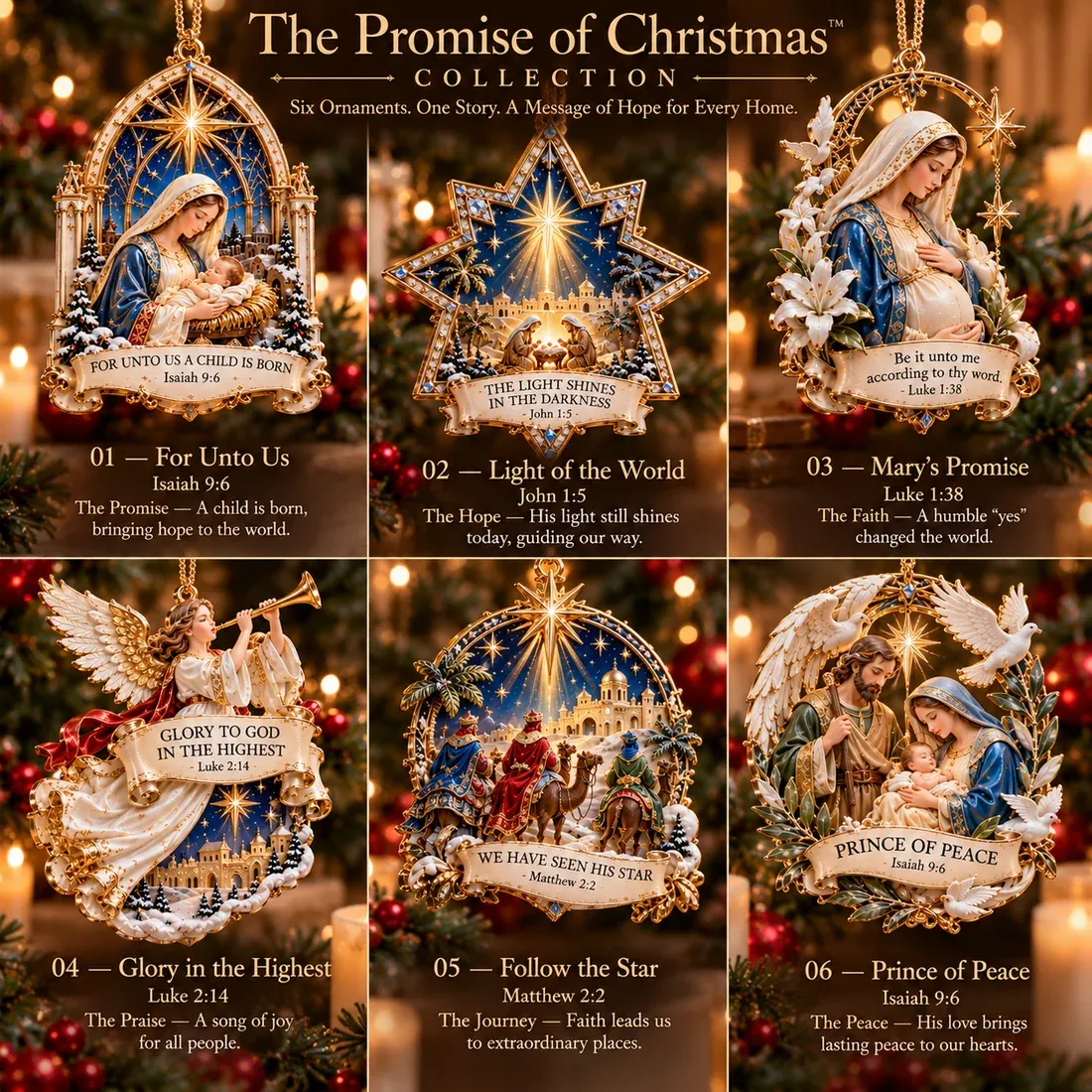 The Promise of Christmas complete Christian ornament story