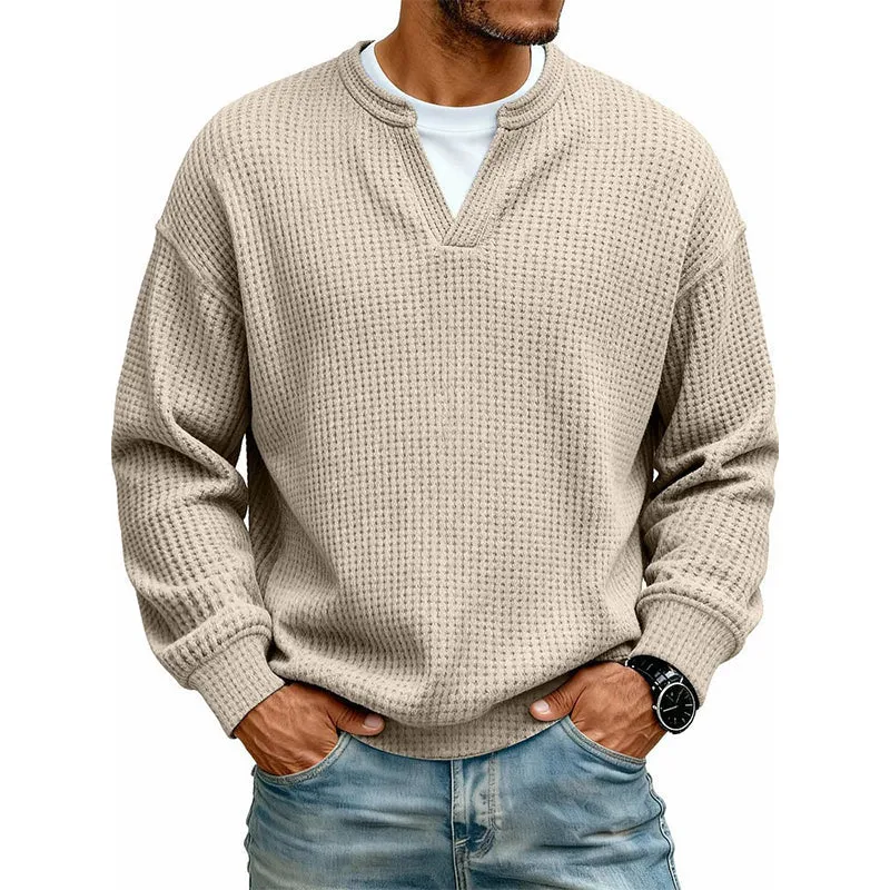 ⌛Limited-Time Offer🛍️50% OFF !!📢Layered Comfort Waffle Tee