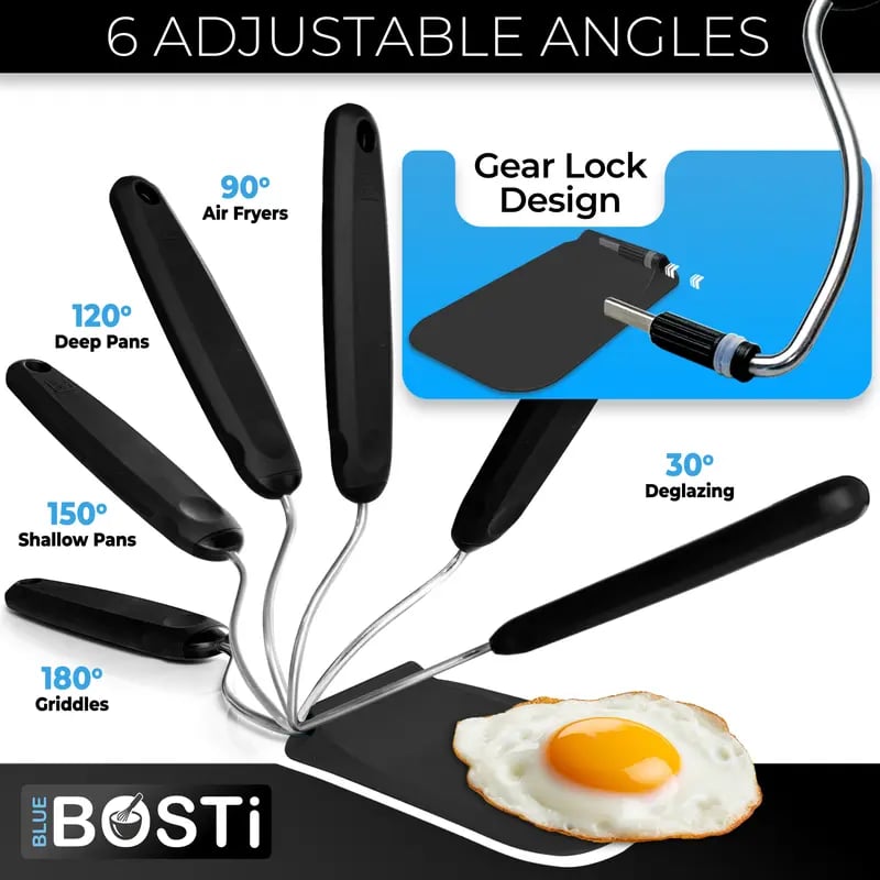 Adjustable Angle Spatula Set – Kitchen Essential