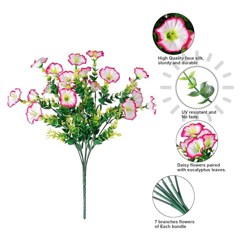  Spring Summer Home Decoration -  Fake Silk Colorful Morning Glory