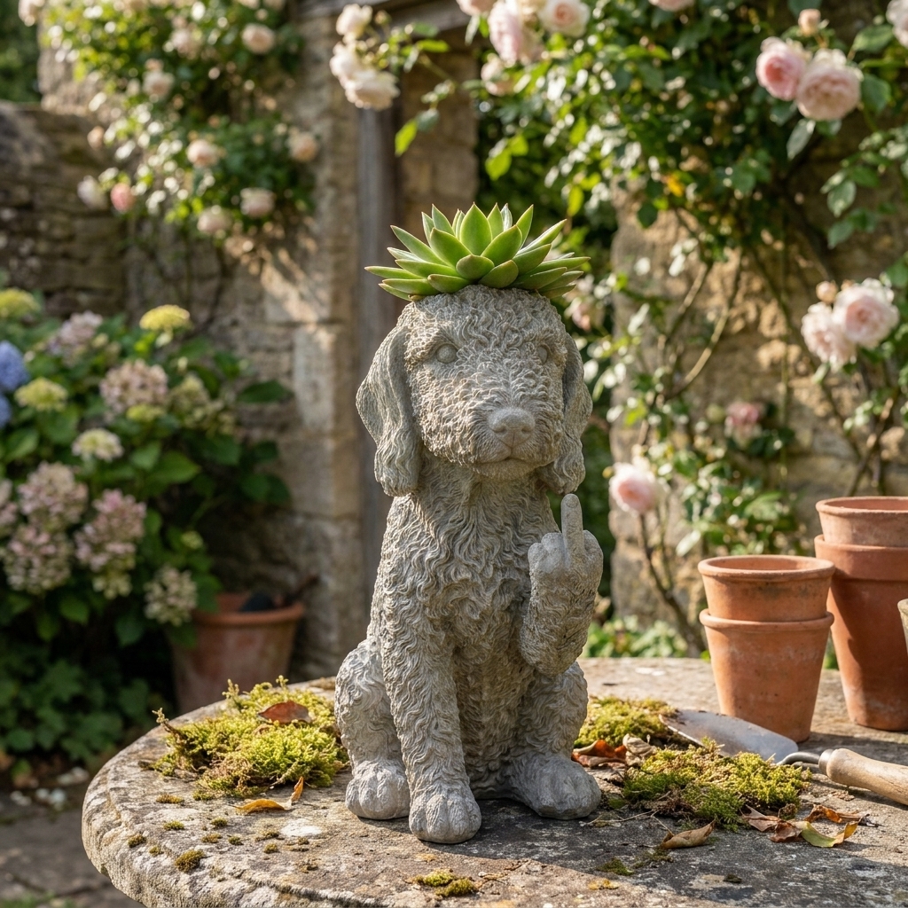 Bedlington Terrier Planter — Instantly Infuse Your Plants with Personality