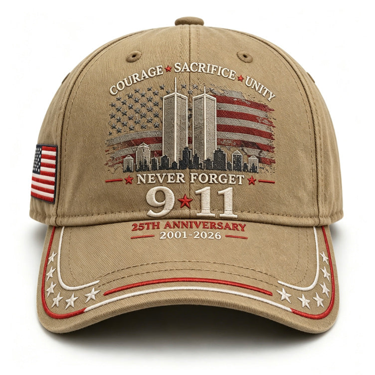 🦅50% OFF🔥Never Forget 9/11 25th Anniversary Memorial Cap