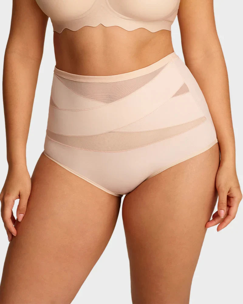 💖Last Day-Buy 1 Get 2 Packs💖Plus-Size High-Waist Cross Tummy Control Panties