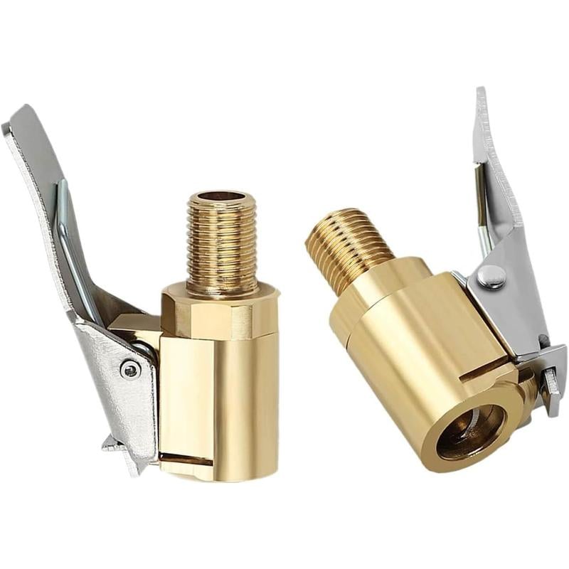 Tire Air Chuck with Clip Adapter, No Leakage Tire Chucks for Vehicle Inflator Compressor Pump Connect Accessories Tool